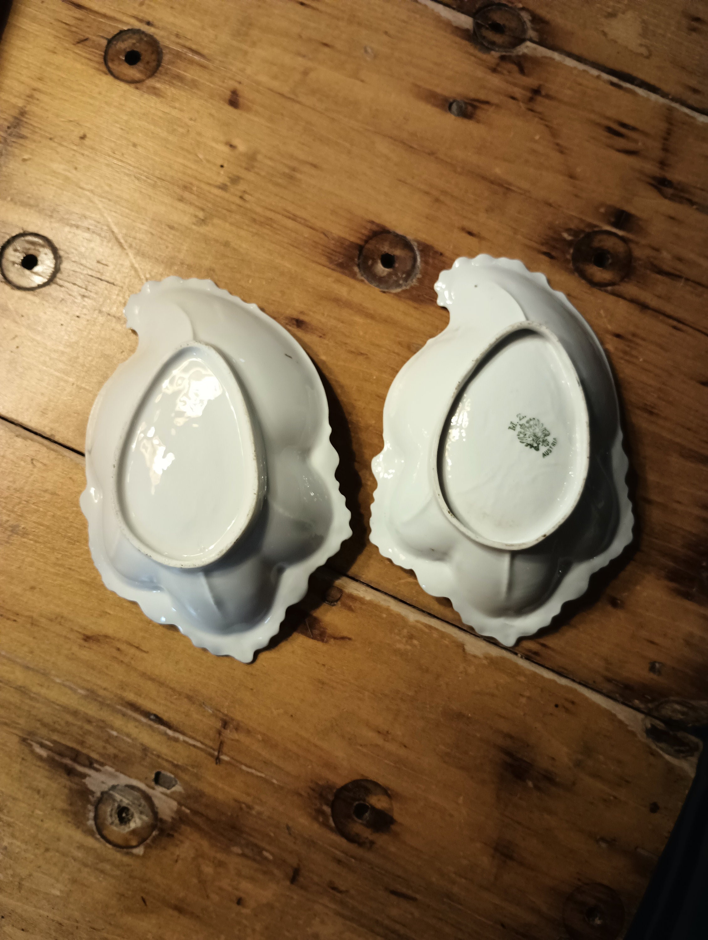 2 Antique Hand Painted Vanity Dishes MZ Austria Wheelock Etsy