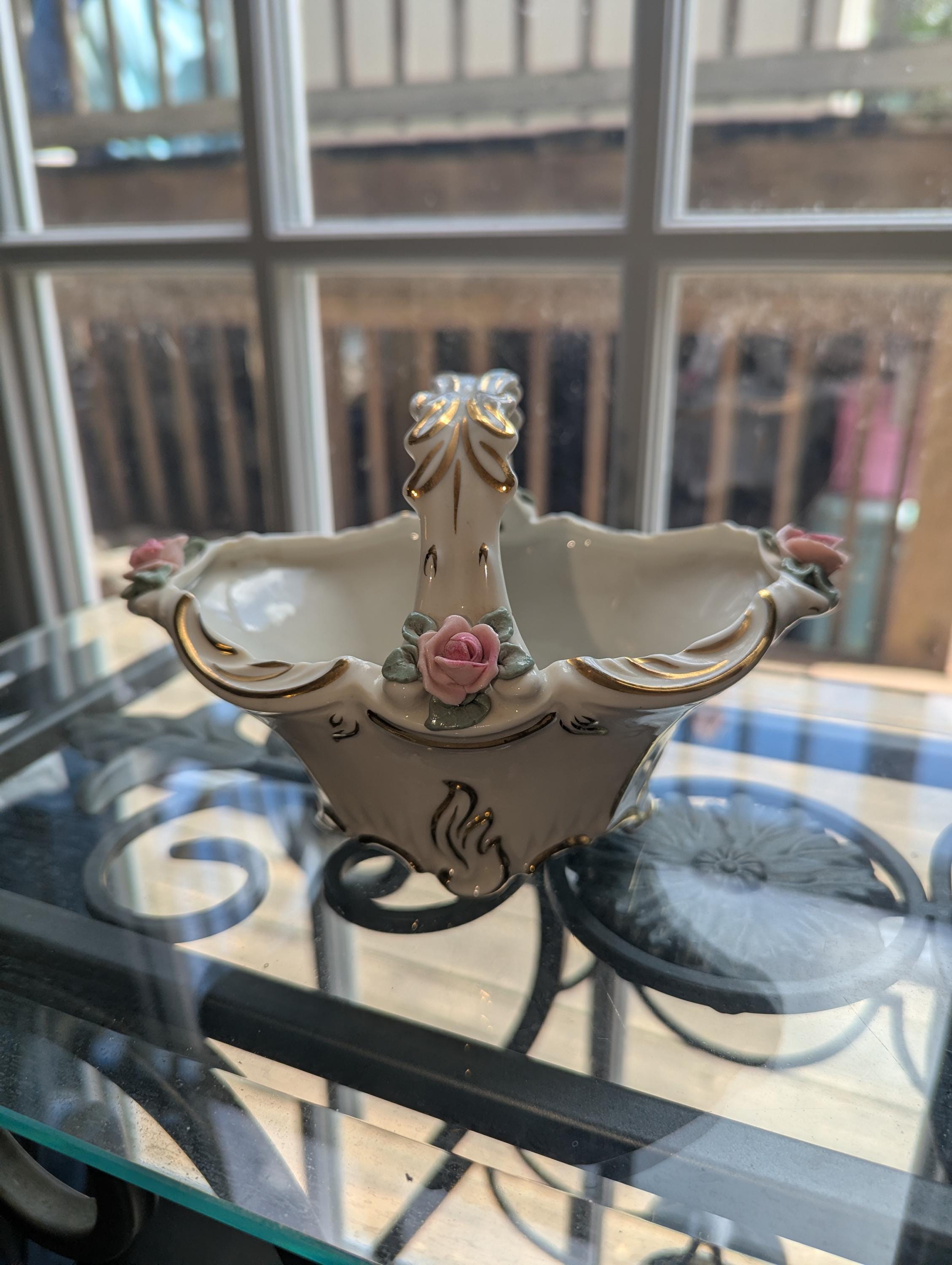 Dresden Porcelain Basket - Etsy
