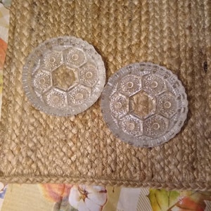 Sawtooth Crystal Ashtray, Italy Cut Crystal Coasters, Sunburst Drink Coaster Geometric Barware