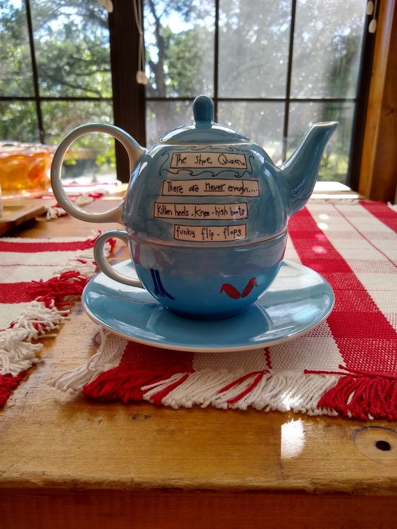 Tea for one clearance teapot and cup set