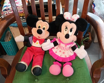 Mickey and Minnie Mouse dolls