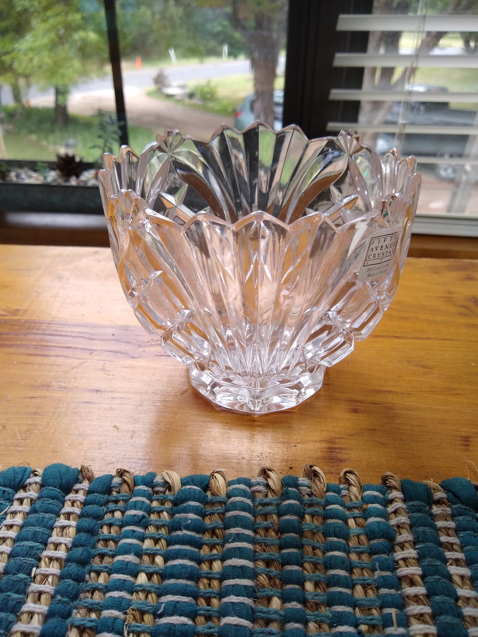 Cristal de plomo vintage Wellington 5th Ave bowl Etsy