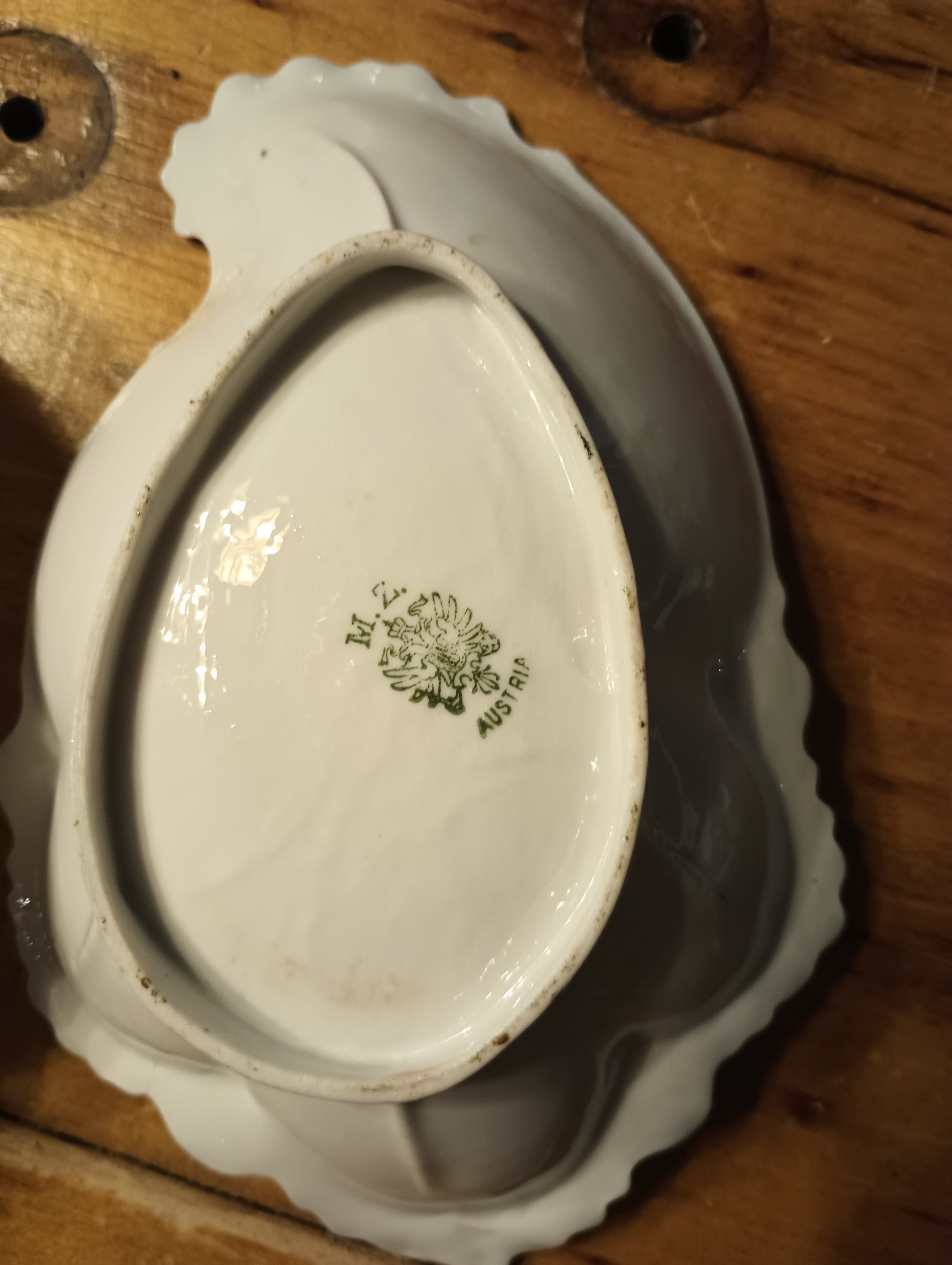 2 Antique Hand Painted Vanity Dishes MZ Austria Wheelock Etsy