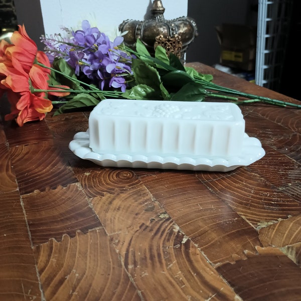Glass Butter Dish Etsy