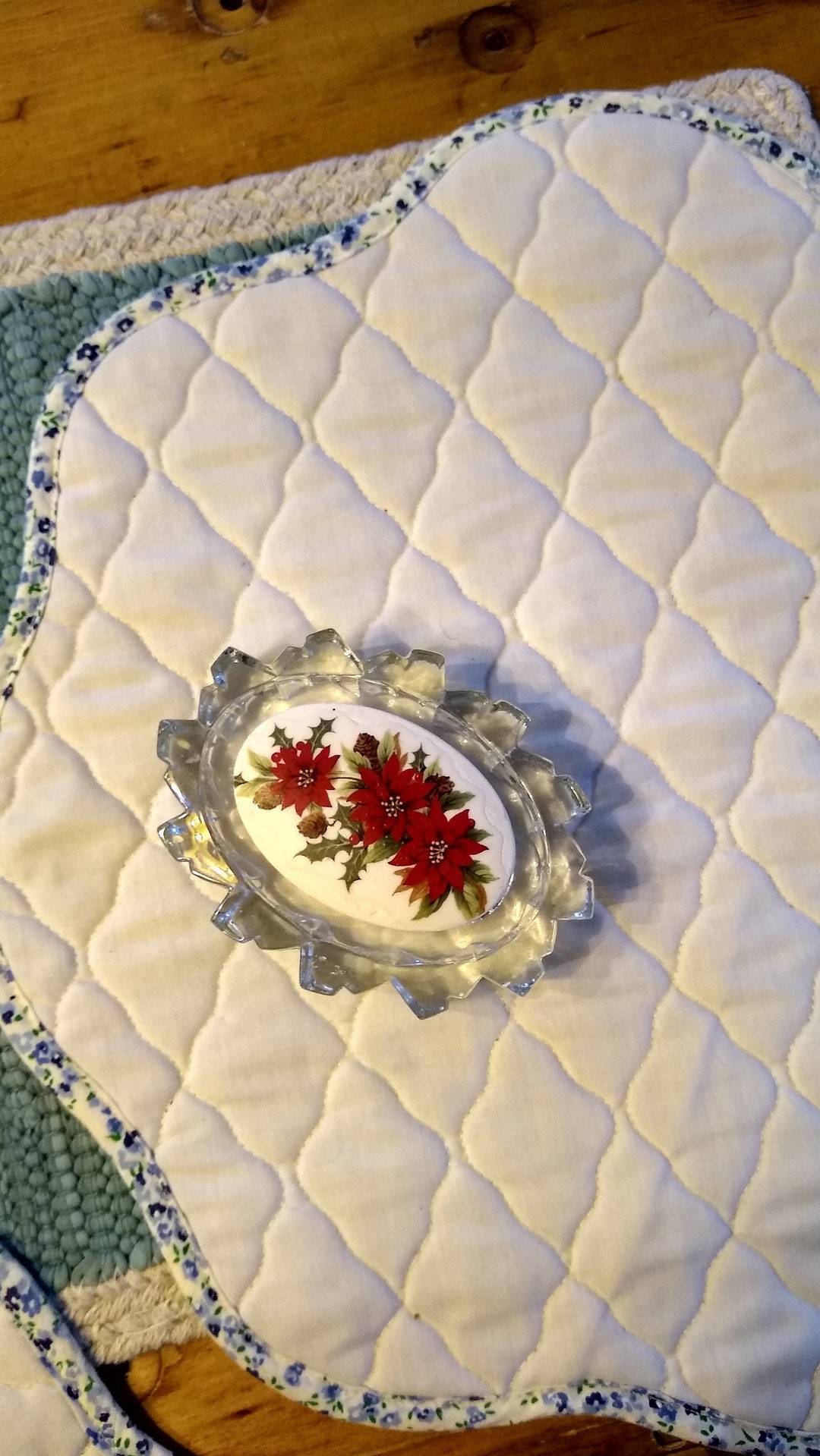 Avon Oval Glass Soap Dish Etsy