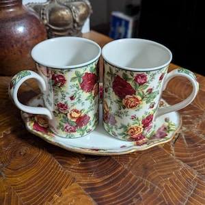 Old Country Rose Mug - Etsy