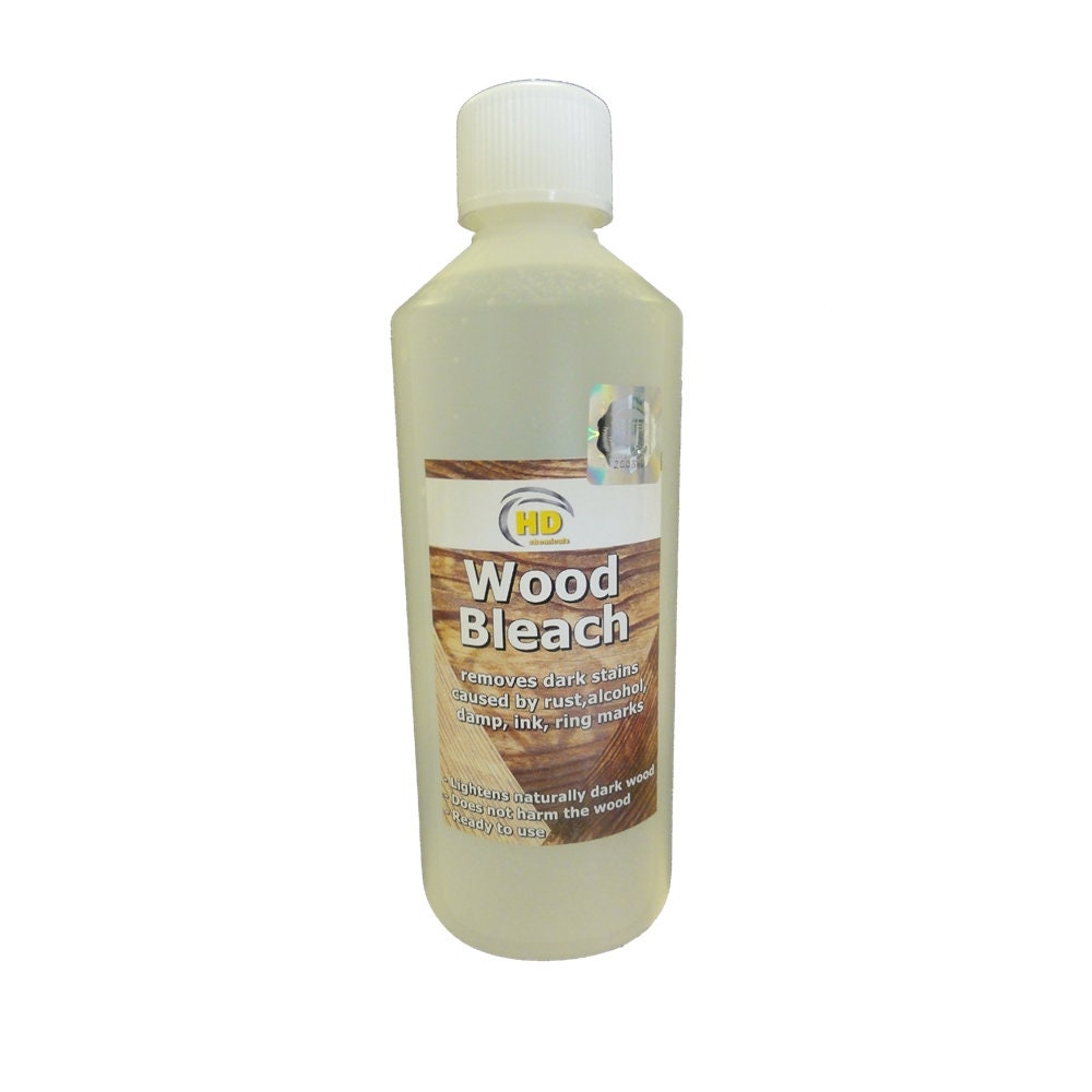 Wood Bleach 500ml Removes Dark Stains & Marks From Wood Etsy