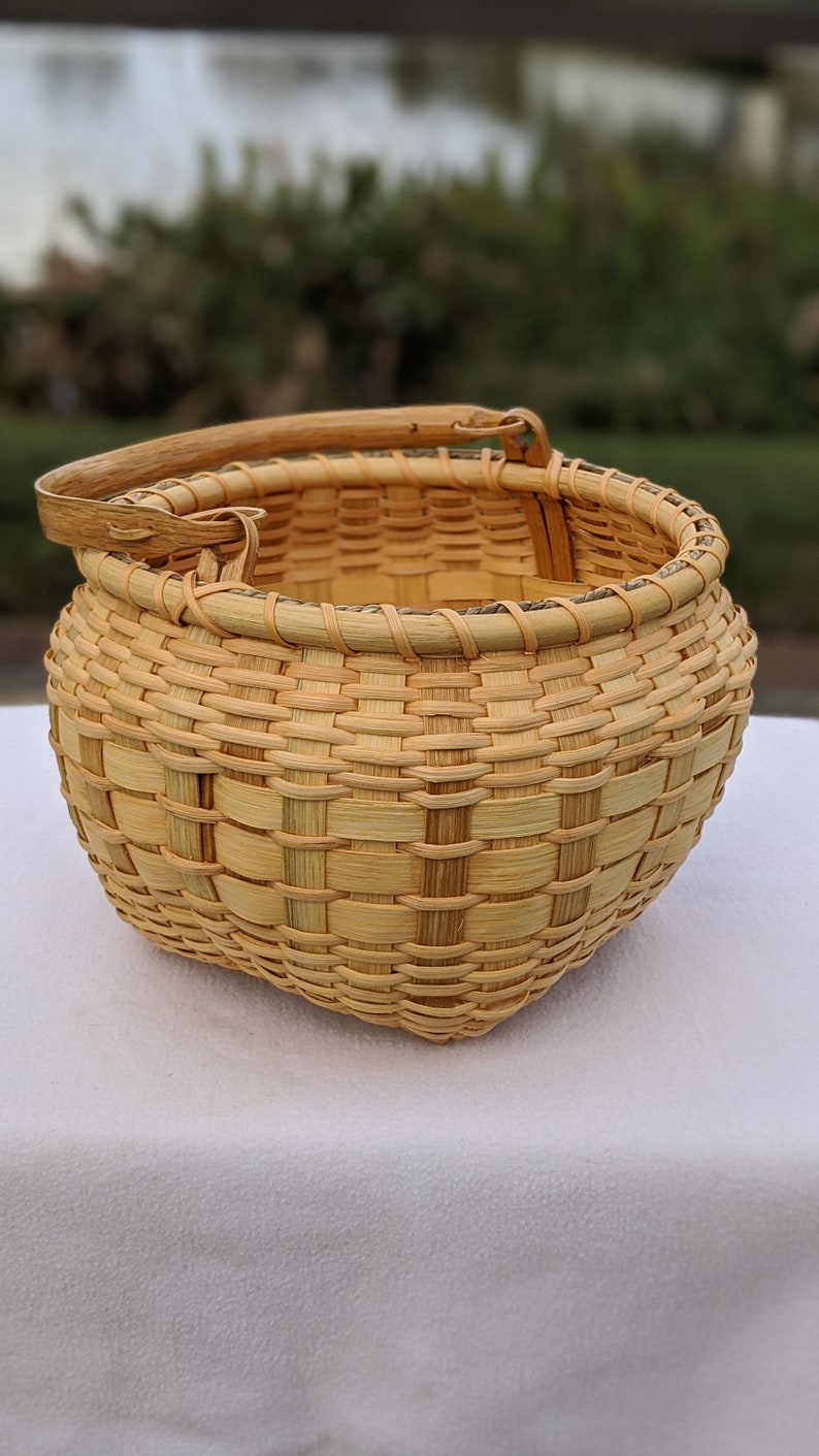 Handmade Indian Style Reed Basket Made in USA Etsy