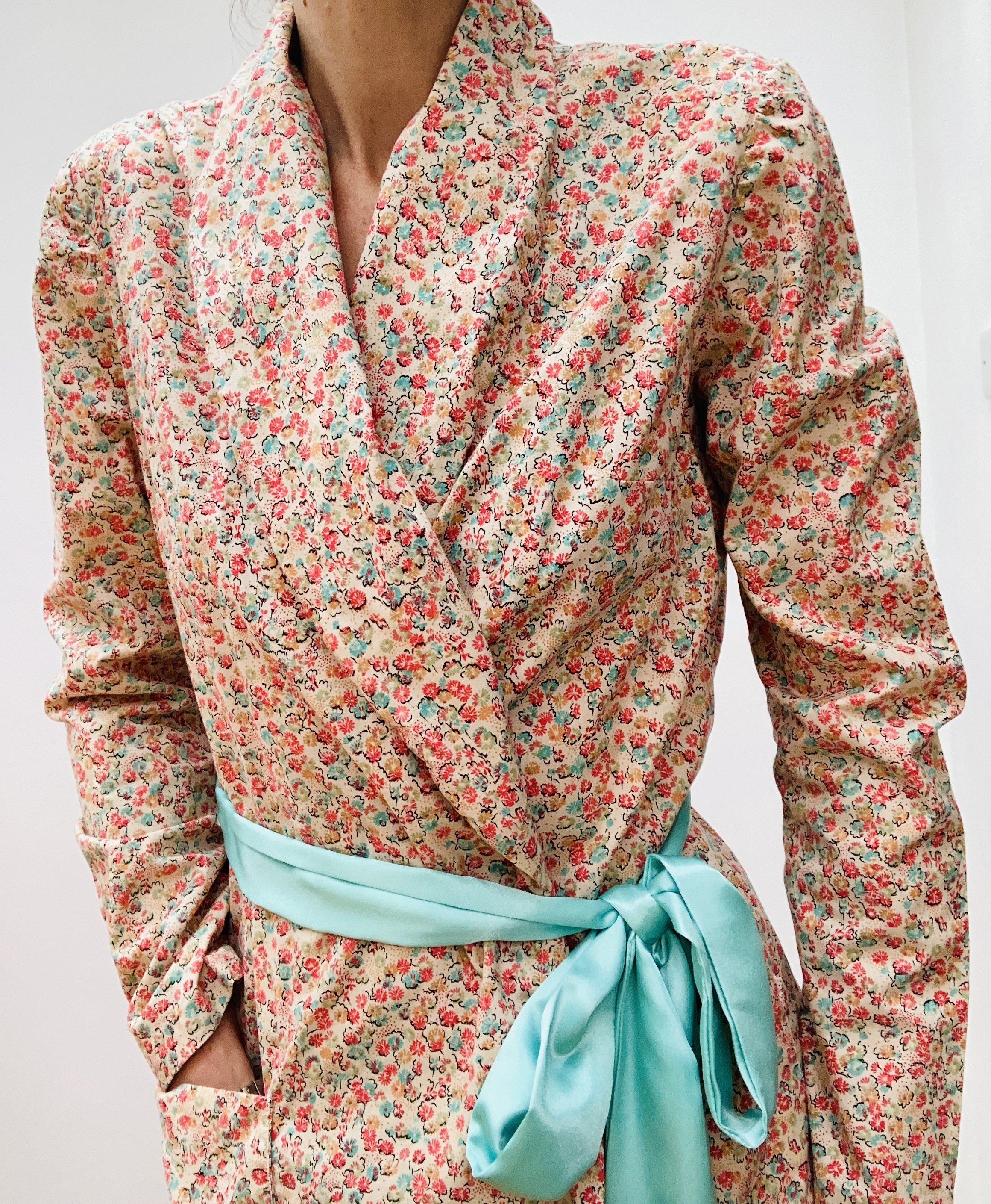 Fabulous Vintage Liberty Print Extra Long Dressing Gown Robe Etsy