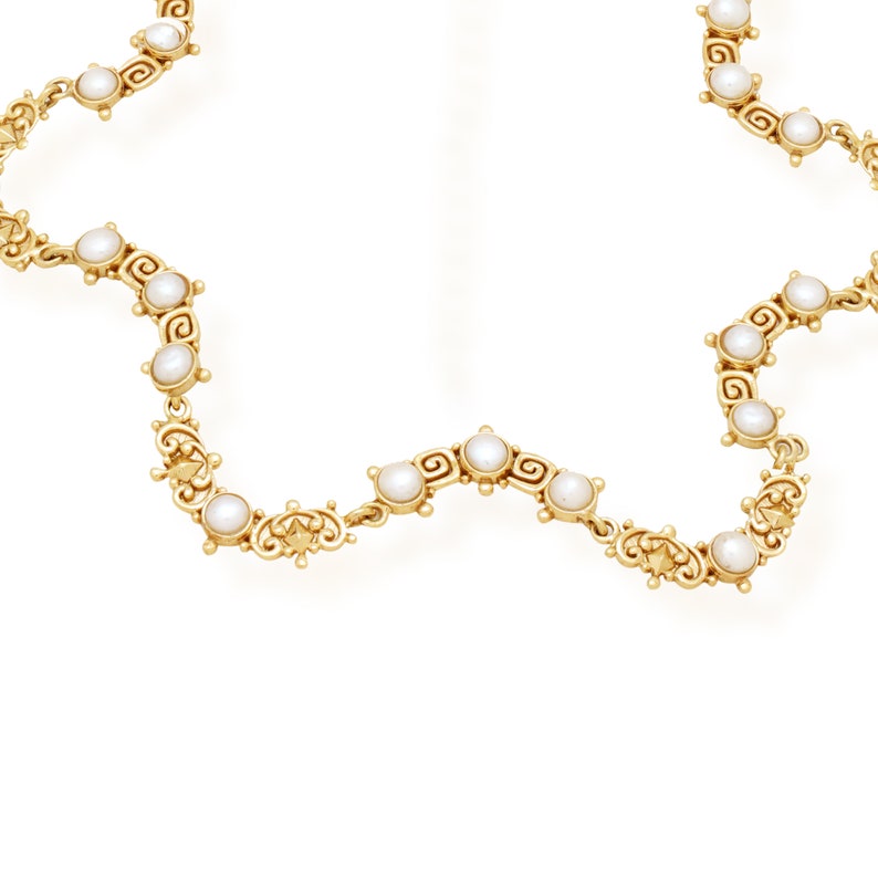 Statement Pearl Choker Fusion Indian Jewelry Indian Inspired Intricate