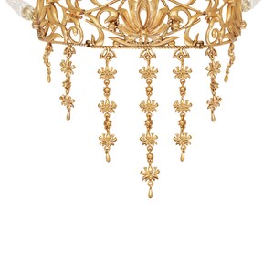 Gold Filigree Lotus Choker Necklace: Indian Inspired Statement Jewelry image 4