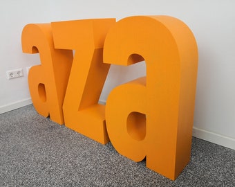 Number made of painted polystyrene, letter colored, color selection, 95-70 cm, birthday, event, party, individually ordered