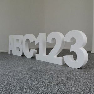 Letras de poliestireno expandido, cualquier letra de poliestireno expandido de 70 a 50 cm (27 a 20 pulgadas) para cumpleaños, bodas, eventos, etc., se pueden pedir individualmente