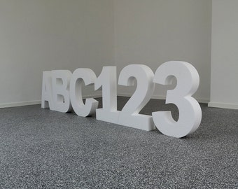 Styrofoam letters number any letter styrofoam 70-50 cm / 27-20 inches birthday wedding event background can be ordered individually