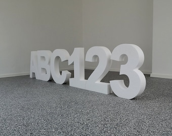 Styrofoam letters, numbers, any letter, 70-50 cm / 27-20 inches, for birthdays, weddings, events, and as a backdrop, custom-made