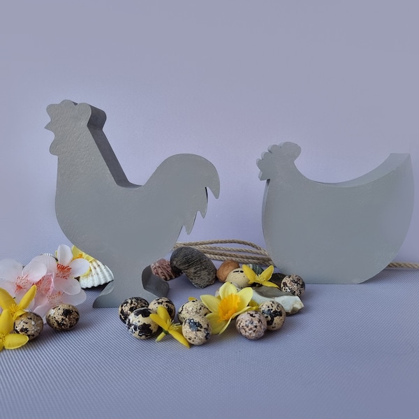 Chicken Concrete Mold Etsy