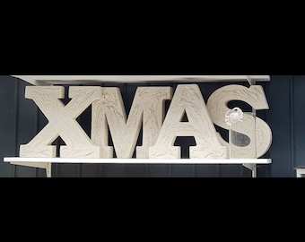 Casting mold XMAS concrete casting mold letters DIY concrete decoration Advent concrete decoration decoration Christmas gift modern interior decoration