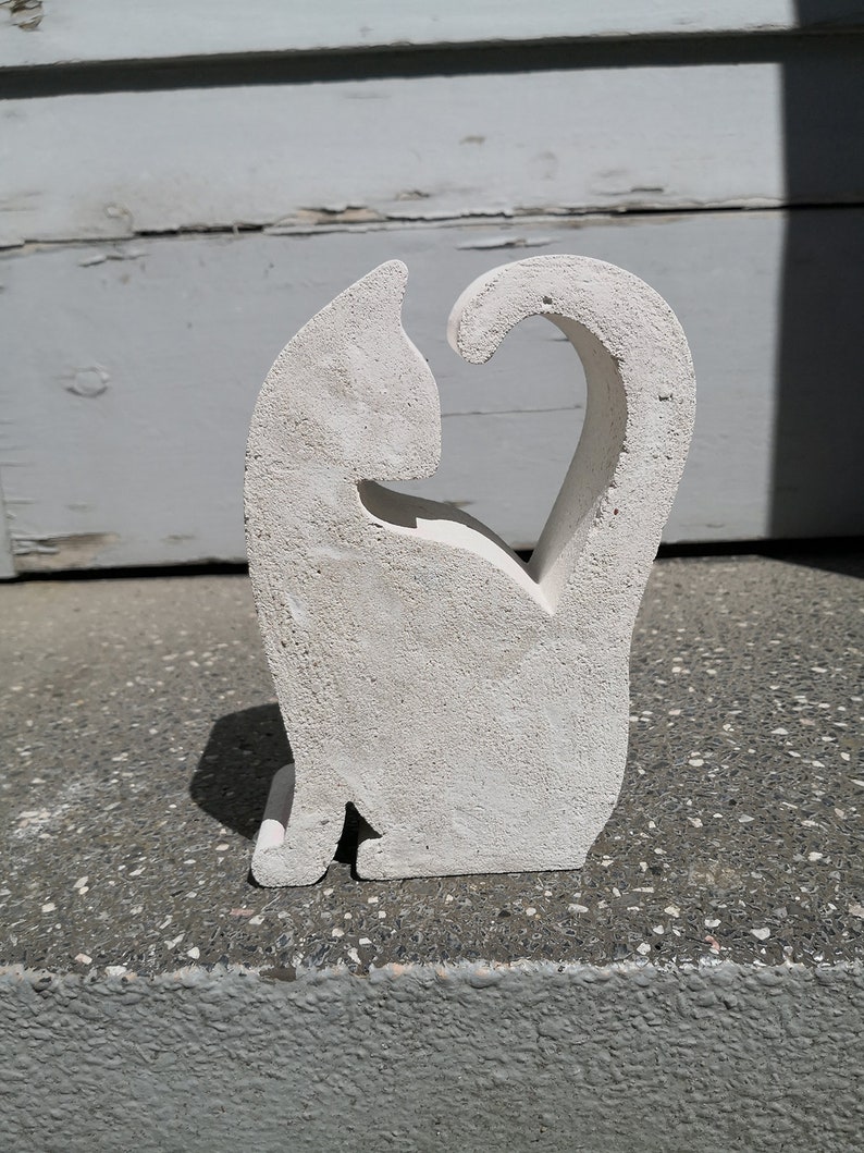 Casting mold puppy kitten concrete casting mold cat 15-30 cm silhouette for casting a cat figure puppy dog dog bone image 8