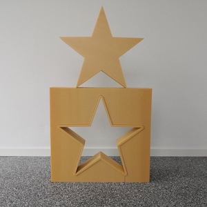 Casting mold GIANT STRAIGHT STAR Concrete casting mold Concrete 50-55 cm cm Modern trend product interior decoration