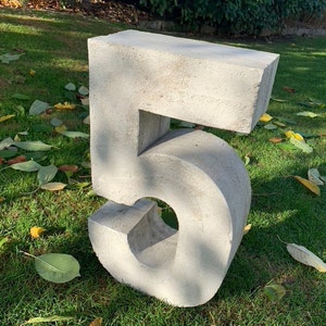 Concrete casting mold NUMBER LETTER DIGIT 80-99 cm Large Huge Styrodur individual order number house number front garden