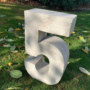 Concrete casting mold NUMBER LETTER DIGIT 80-99 cm large huge Styrodur individual order number house number front garden