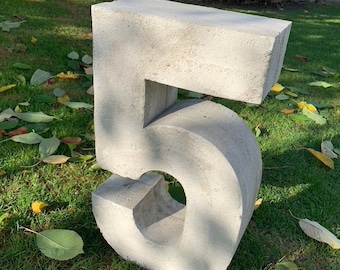 Concrete casting mold NUMBER LETTER DIGIT 80-99 cm Large Huge Styrodur individual order Number House number Front garden