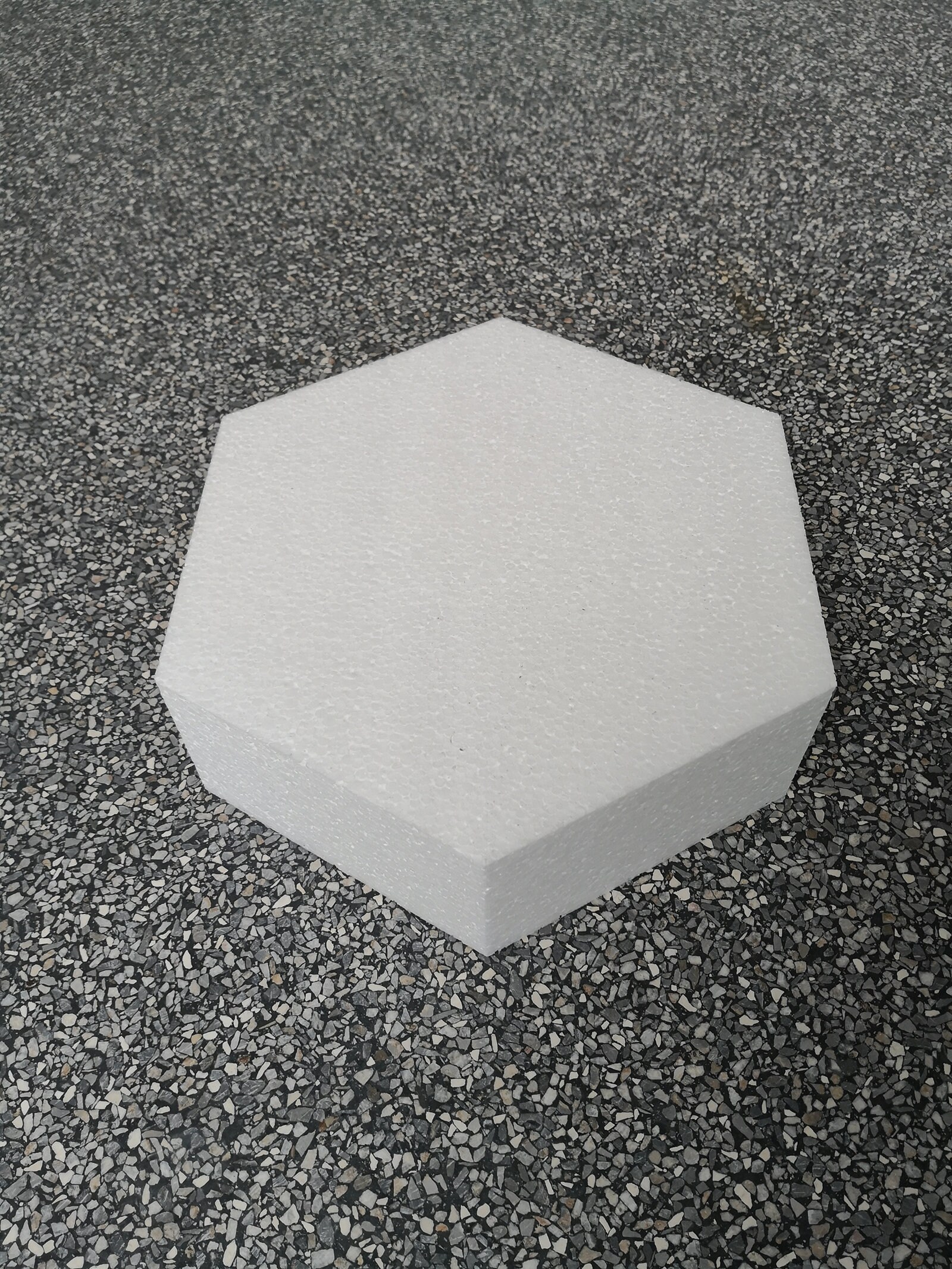 Styrofoam Hexagon from 15x10 cm hexagonal dummy pedestal blank Etsy