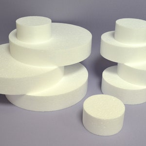 Disco de poliestireno circular Ø 49-5 x 5 cm Base redonda para tarta de boda, base para tarta de boda, base para tarta de boda, base para tarta de boda