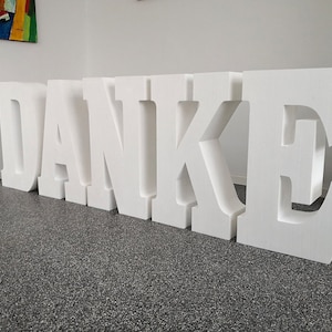 GRACIAS letras de poliestireno letras número decoración habitación individual