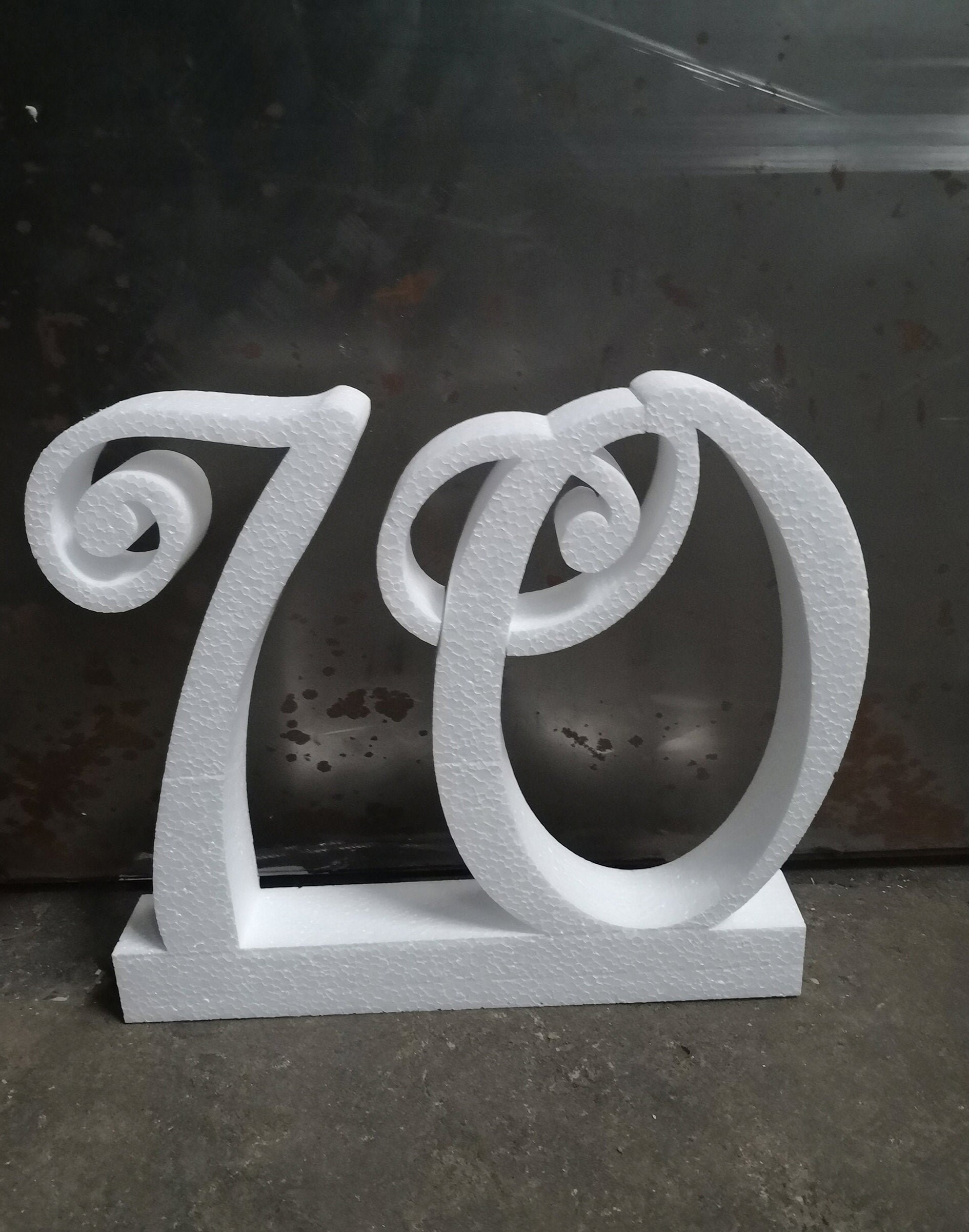 Number Styrofoam in Various Sizes Selection Freestanding Etsy