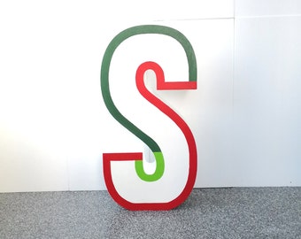 Letter any number styrofoam painted color color selection 95-70 cm / 37-27 inches can be ordered individually event logo edge