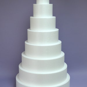Scheibe Styropor Kreis Dummy Cake Rund Basis Rohling Grundlagen Dekoration Riesenauswahl aller Formen und Größen Tortendummies