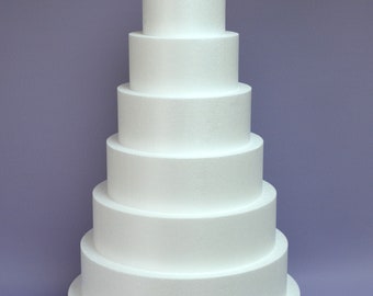Disc Styrofoam Circle Dummy Cake Round Base Blank Basics Decoration Huge selection of all shapes and sizes Cake dummies