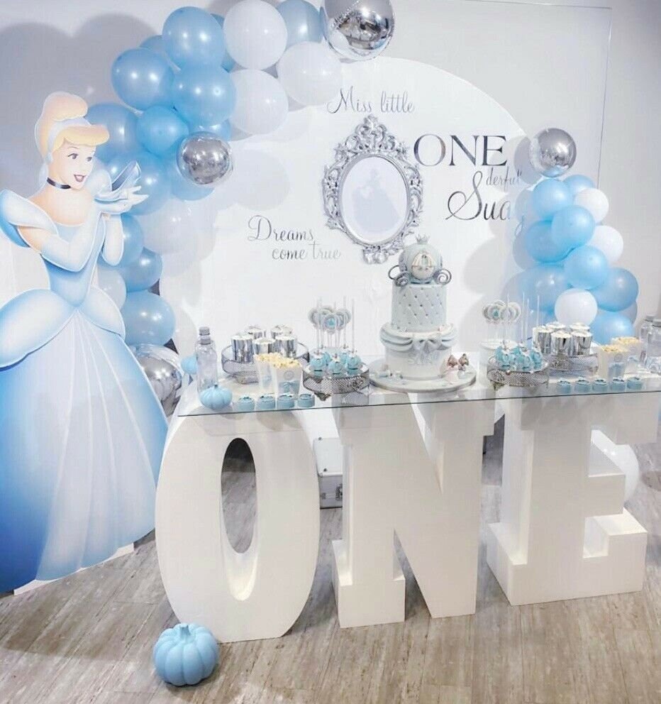 ONE 80 x 30 cm Letter Set Styrofoam Decoration Number Birthday Toddler Baby 1st Children's Birthday Birthday Party Cake Table Gifts