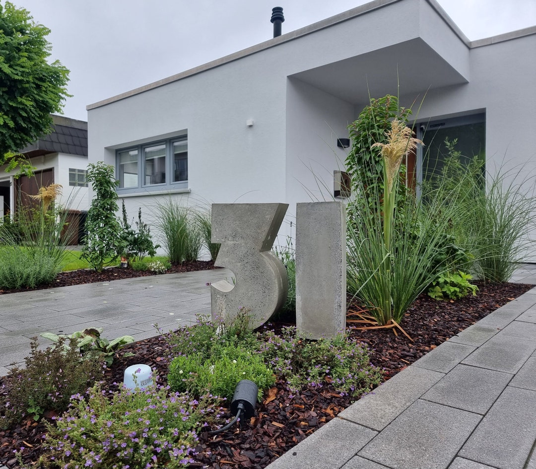 Gießform ZAHL / BUCHSTABE / ZIFFER Betongießform Beton individuelle