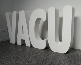 Styrofoam Freestanding Letter Number 90-50 x 20 cm / 37-20 x 8 inches Decoration Birthday Event Wedding Logo Name Lettering