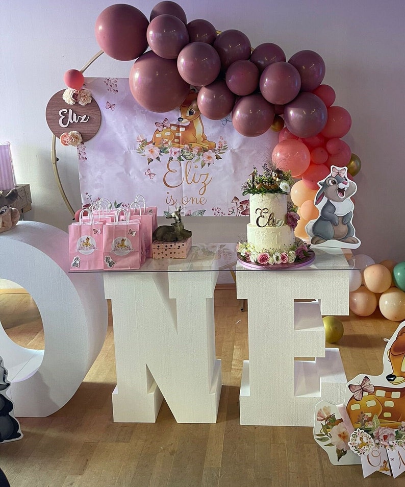 Baby 1st Birthday ONE 80 X 30 Cm Letters Decoration Birthday Party ...