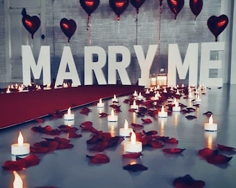 MARRY ME lettering made of polystyrene, decoration for marriage proposal, engagement decoration, wedding decoration, wedding photo wall, party