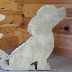Casting mold puppy kitten concrete casting mold cat 15-30 cm silhouette for casting a cat figure puppy dog dog bone image 2