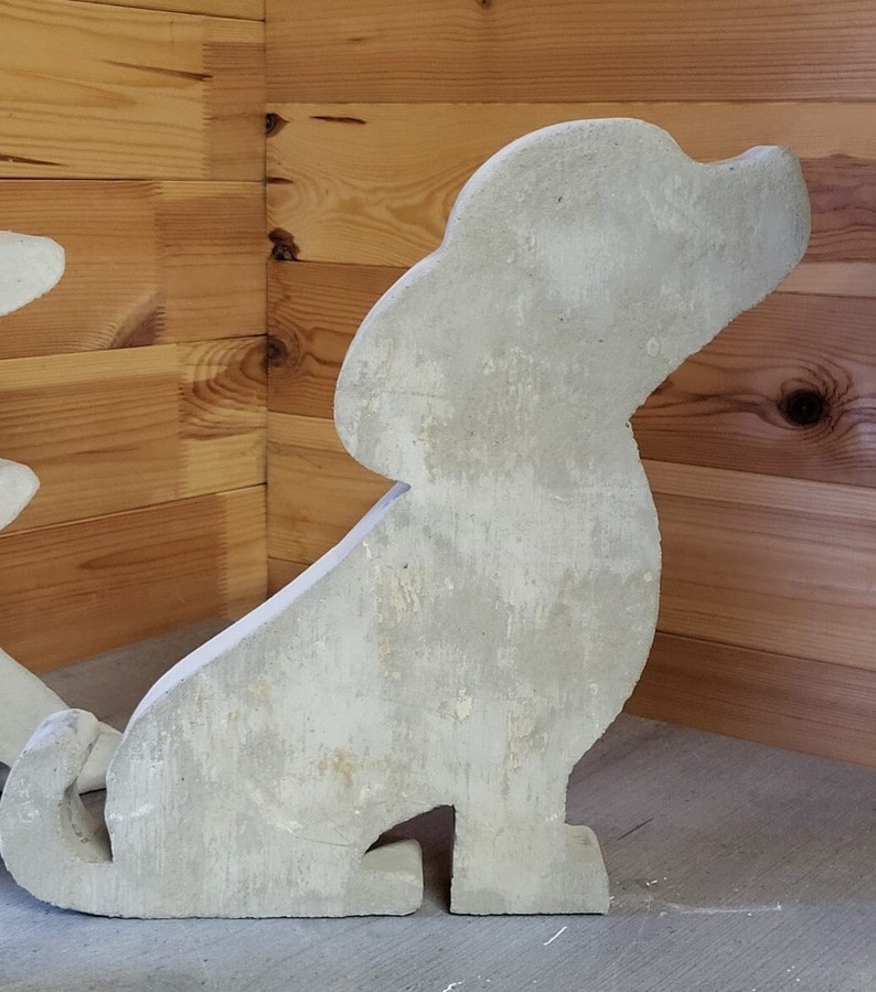 Casting mold puppy kitten concrete casting mold cat 15-30 cm silhouette for casting a cat figure puppy dog dog bone image 2