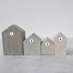 Casting mold HOUSE BLOCK Concrete Small houses Concrete casting molds ideal for pouring garden candlesticks candlesticks candlesticks