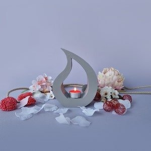 Casting mold flame candle holder lantern candle holder tealight lantern tealight holder garden party concrete casting mold minimalist