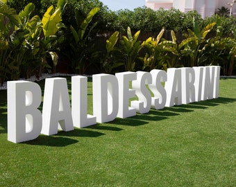 Styrofoam letter 95-50 x 20 cm / 37-20 x 8 inches Freestanding Eye-catching Decoration Birthday Baby Shower Design Logo Name Lettering ABC