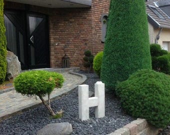 Concrete mold number letter house number numbering street name