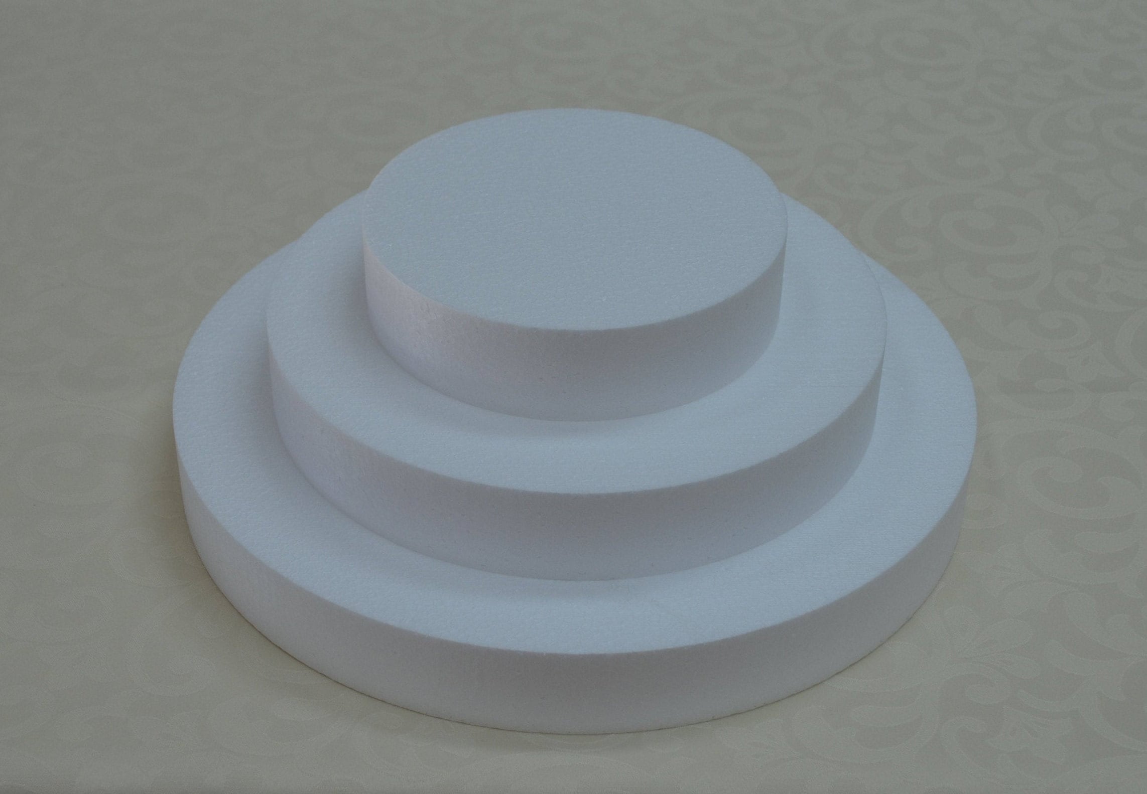 Disc Styrofoam Circle Ø 49-5 X 5 Cm Dummy Cake Round Base Blank Base Cake  Stand Plate Dummies Cakepop Stand Wedding Cake 