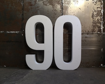 2 numbers Styrofoam 50 - 95 cm / 20 - 37 inch Styrofoam numbers in different sizes Freestanding Birthday Event Number individual