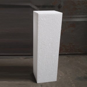 Styrofoam column 20x20x50 cm pedestal block showcase vintage shop fittings shop supplies shop window decoration pyramid dummy