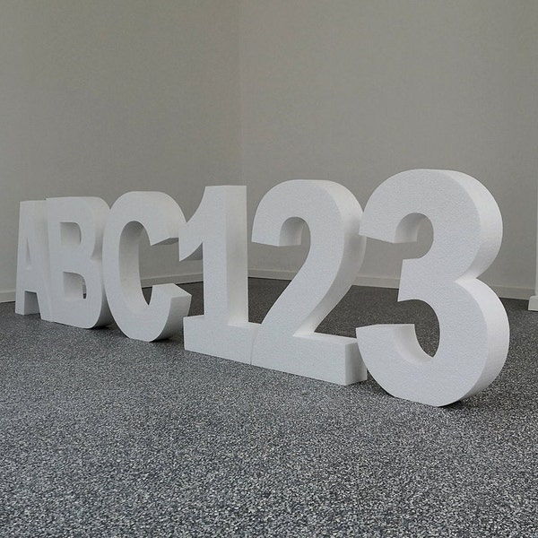 any styrofoam letter 90-70 cm / 35-27 inches birthday event decoration individually orderable gift