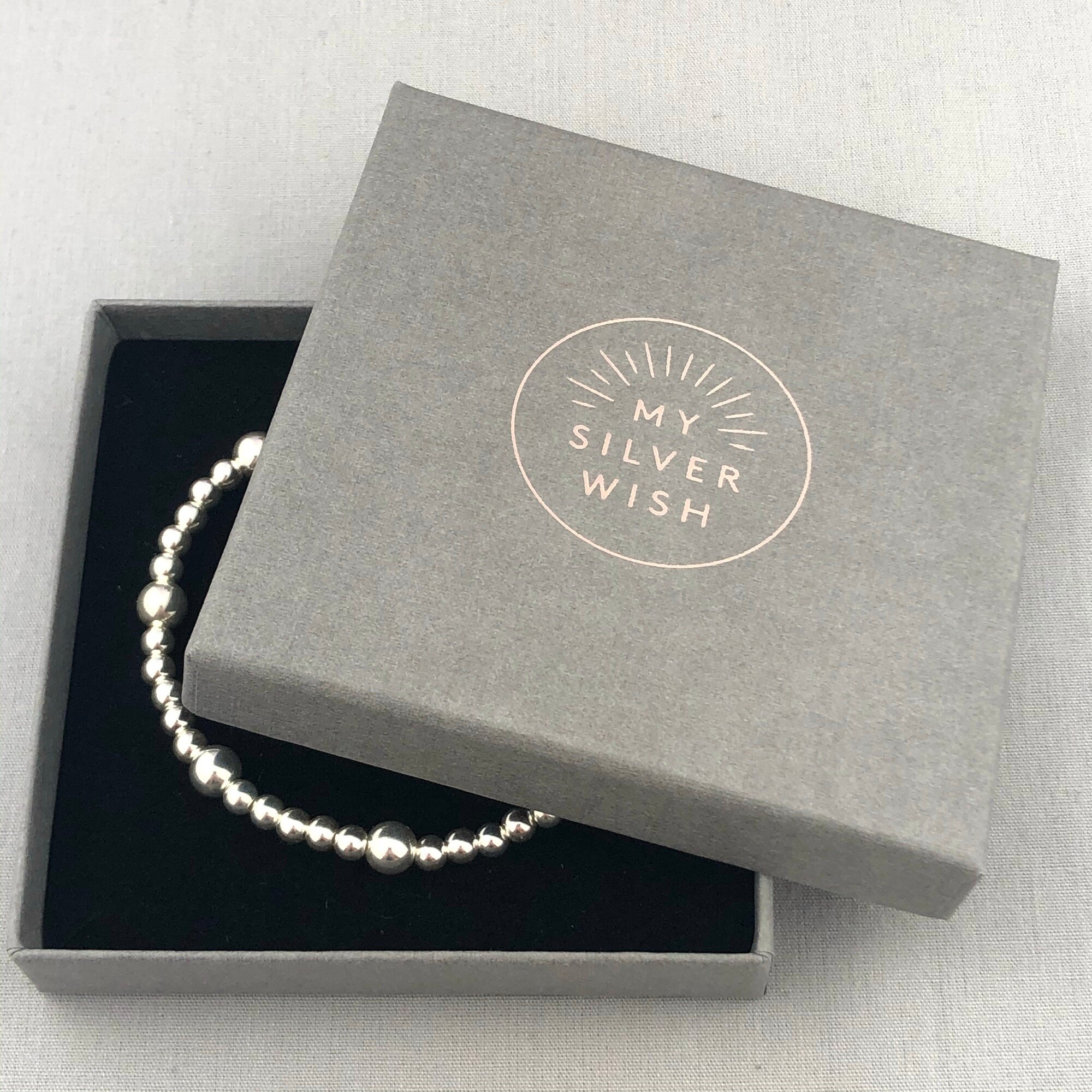 925 Sterling Silber „18“ Charm Kugel Für Charm-Armbänder – Inkl. Schmucksäckchen