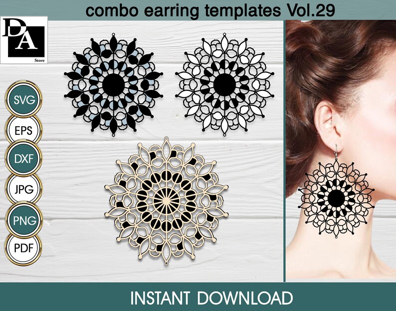 Free Free Mandala Earring Svg 28 SVG PNG EPS DXF File